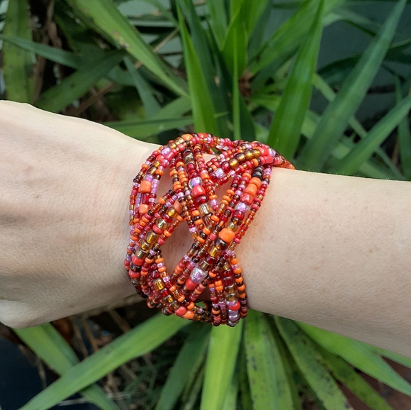 Jewelry - Colorful Beaded Bracelet Cuff